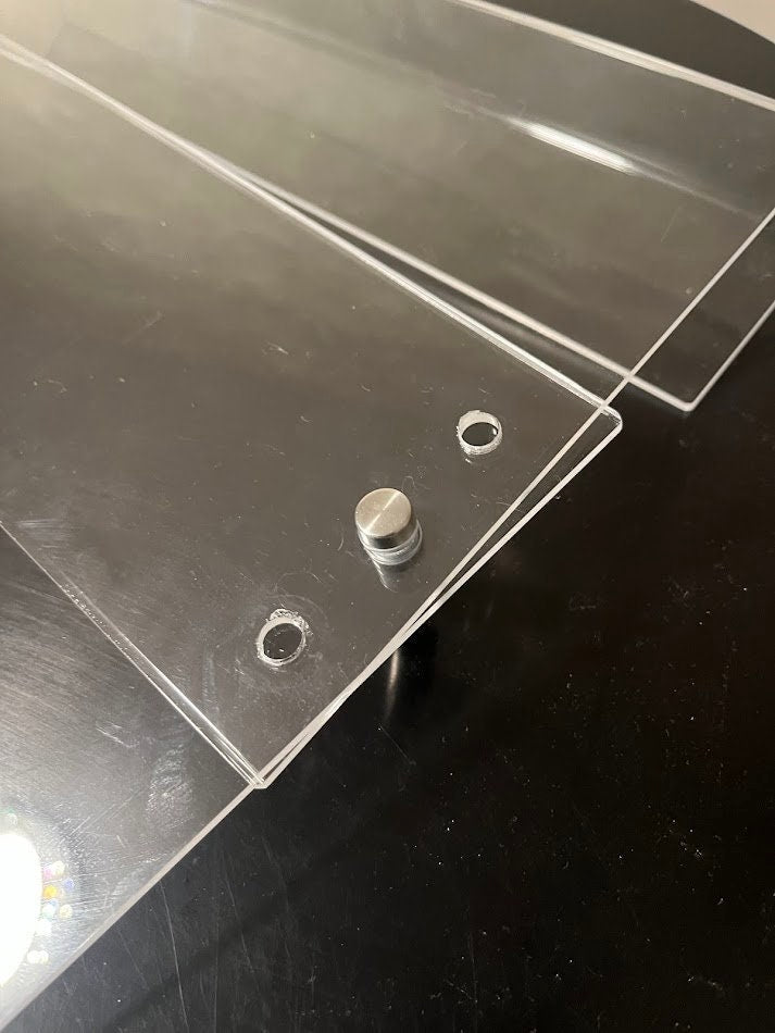 Grand Upright Piano Acrylic Music Stand (Width 24") - Height Adjustable