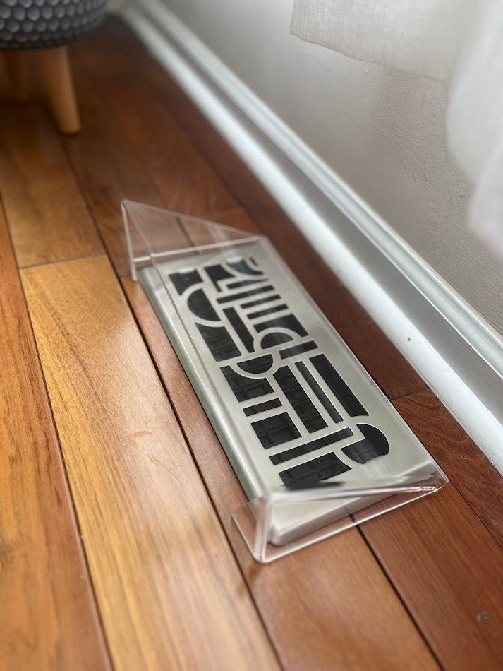 Modern Floor Register Vent Acrylic Air Deflector
