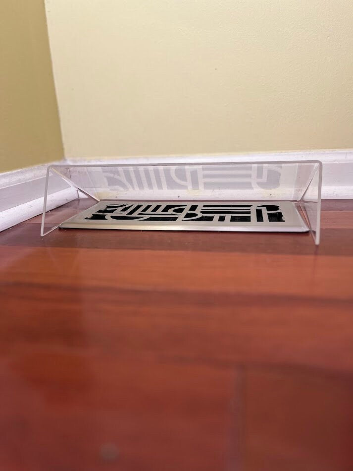 Modern Floor Register Vent Acrylic Air Deflector - Basic