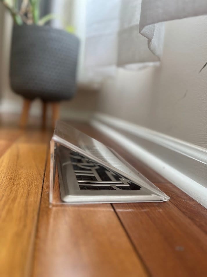 Modern Floor Register Vent Acrylic Air Deflector