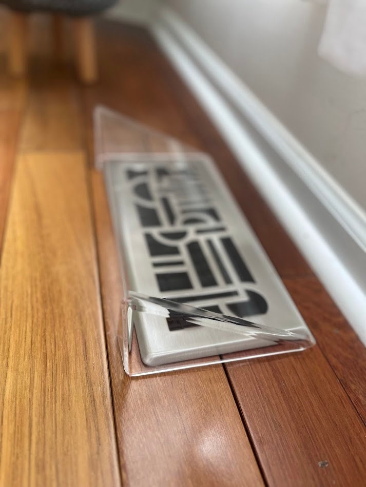 Modern Floor Register Vent Acrylic Air Deflector
