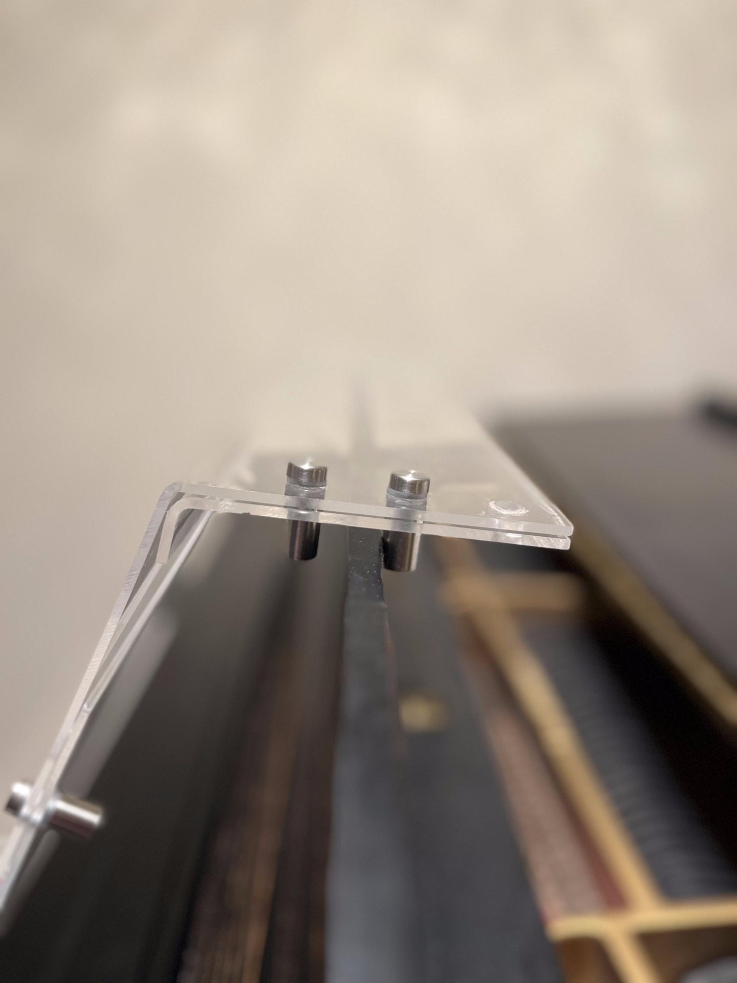 Grand Upright Piano Acrylic Music Stand (Width 24") - Heavy-Duty - Depth & Height Adjustable