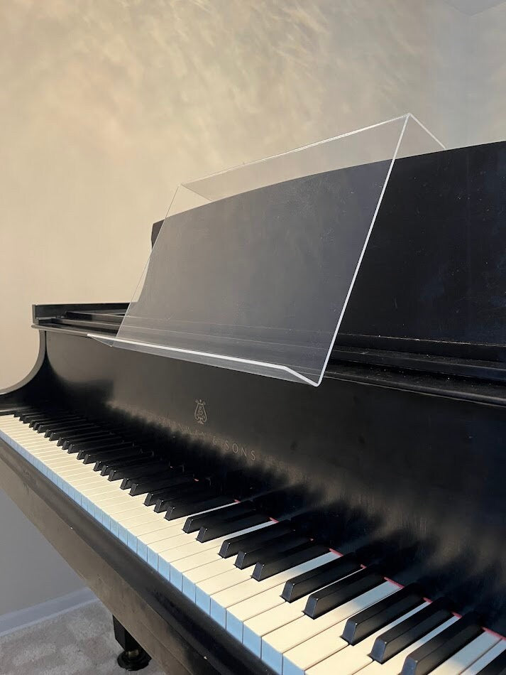Grand Upright Piano Acrylic Music Stand (Width 18")