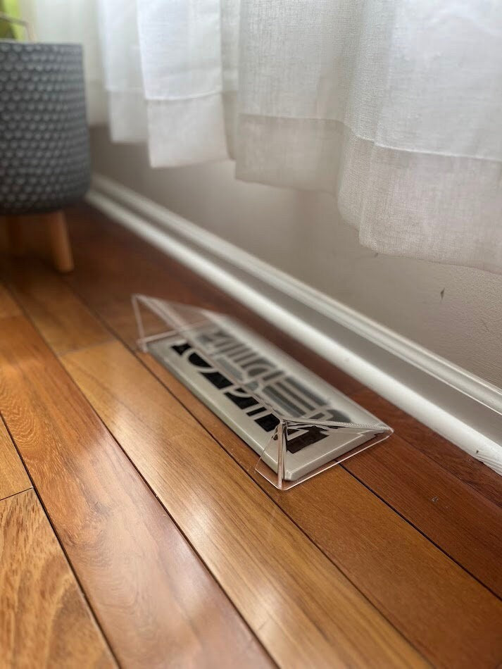 Modern Floor Register Vent Acrylic Air Deflector