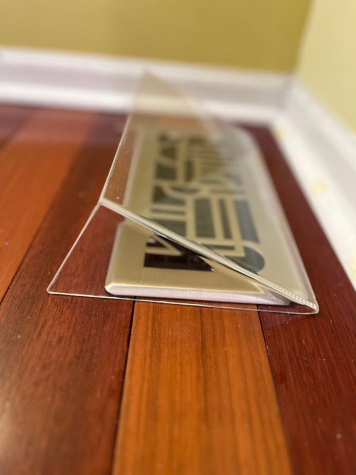 Modern Floor Register Vent Acrylic Air Deflector - Basic